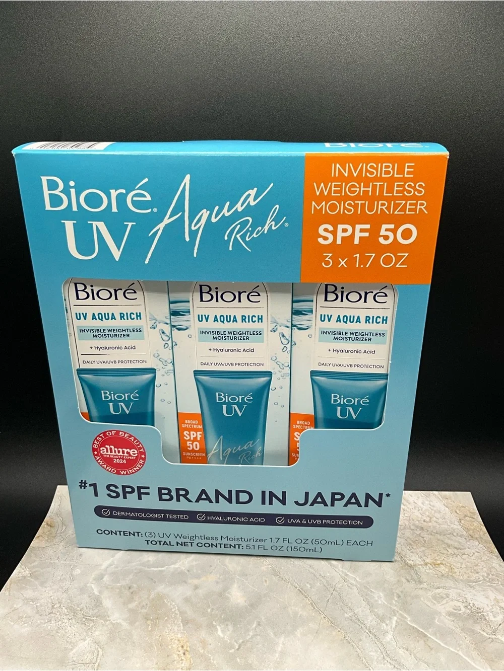 UV Aqua Rich Invisible Weightless Moisturizer SPF 50 - sealed pack
